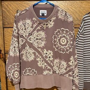 American Eagle Outfitters Brown Textured Top